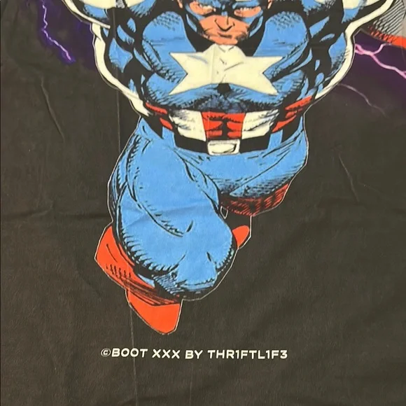 Marvel Bootleg Captain America & Spiderman AOP size XXL lightly used - Picture 5 of 5